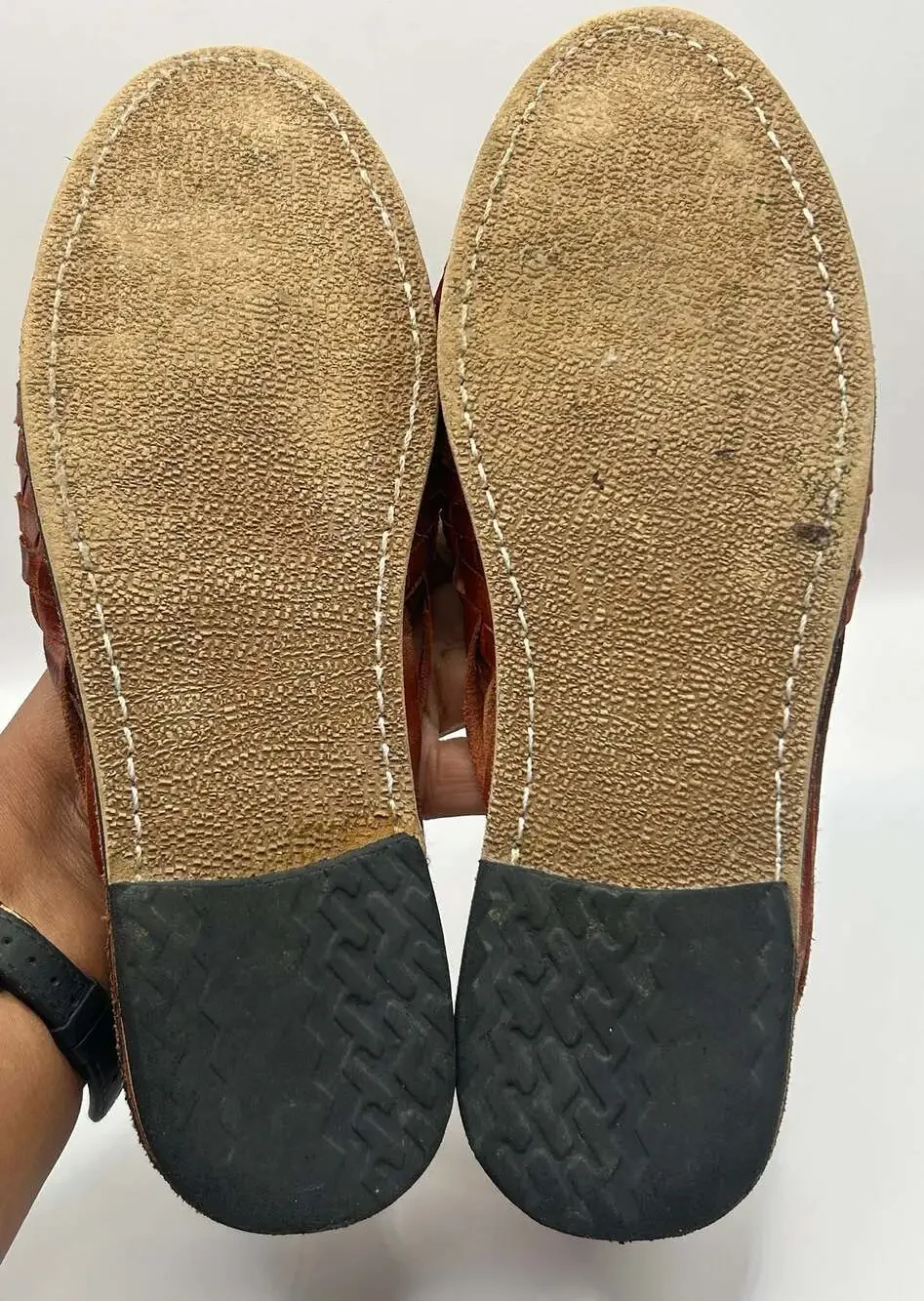 Aidi Primavera Handmade Mexican Leather Woven Huarache Sandals